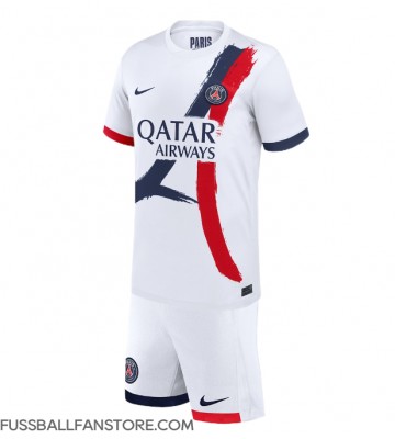 Paris Saint-Germain Replik Auswärtstrikot Kinder 2024-25 Kurzarm (+ Kurze Hosen)